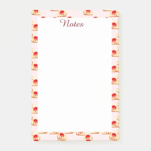 Cherry Cheesecake Dessert Post-it® Notes (Voorkant)