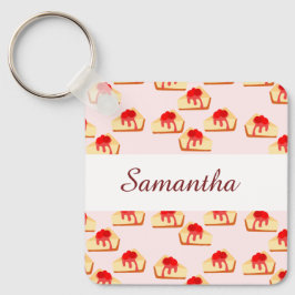 Cherry Cheesecake Dessert Sleutelhanger