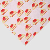 Cherry Cheesecake Dessert Tissuepapier (Detail)