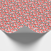 Cherry Cherries Pink Cadeaupapier (Hoek)
