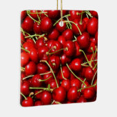 Cherry Cherries Red Keramisch Ornament (Rechts)