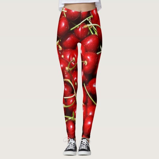 Cherry Cherries Red Leggings (Voorkant)