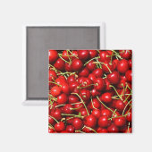 Cherry Cherries Red Magneet (Voorkant / Achterkant)