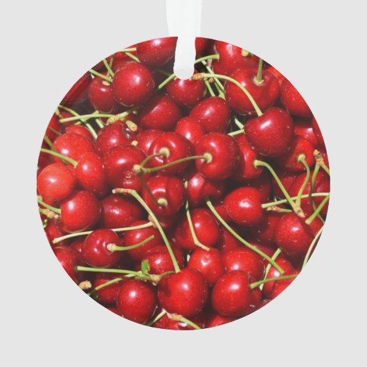 Cherry Cherries Red Ornament (achterkant)