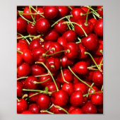 Cherry Cherries Red Poster (Voorkant)