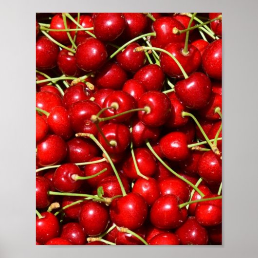 Cherry Cherries Red Poster (Voorkant)