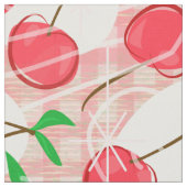 Cherry Cherry Gingham Stof (Close Up)