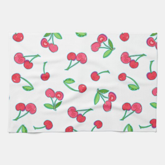 Cherry Cherry Kitchen Towel 16 x 24 inch Theedoek (Horizontaal)