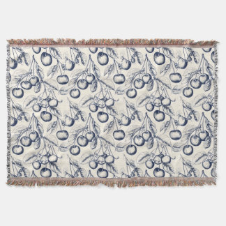 Cherry Chinoiserie Elegante Bloemen Deken Decor
