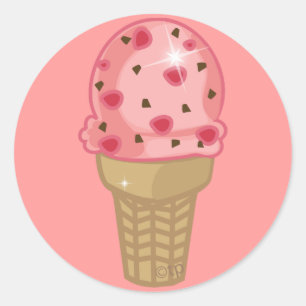 Cherry Chocolate Chip Ronde Sticker