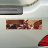 Cherry Chocolate Marshmallow Fudge op een Bord Bumpersticker (Op auto)