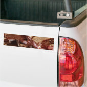 Cherry Chocolate Marshmallow Fudge op een Bord Bumpersticker (Op Truck)