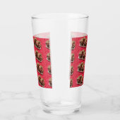 Cherry Chocolate Marshmallow Fudge op een Bord Glas (Rechts)