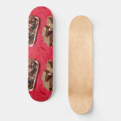 Cherry Chocolate Marshmallow Fudge op een Bord Persoonlijk Skateboard (Voorkant)