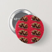 Cherry Chocolate Marshmallow Fudge op een Bord Ronde Button 5,7 Cm (Voorkant /achterkant)