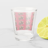 Cherry Chocolate Marshmallow Fudge op een Bord Shot Glas (Achterkant)