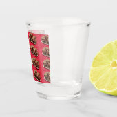 Cherry Chocolate Marshmallow Fudge op een Bord Shot Glas (Rechts)