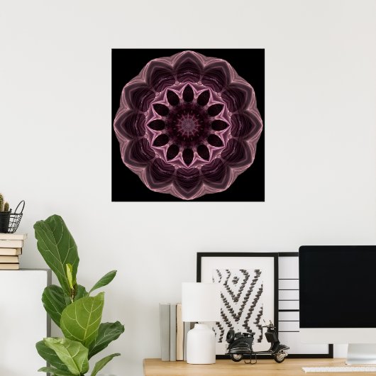 Cherry Chocolates Mandala Poster (Thuiskantoor)