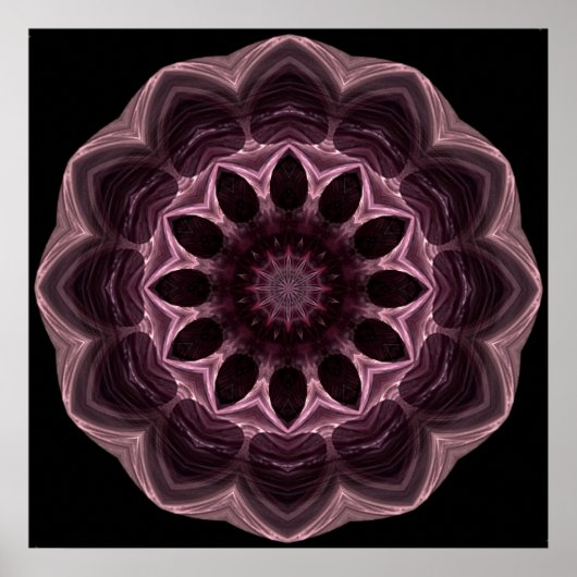 Cherry Chocolates Mandala Poster (Voorkant)