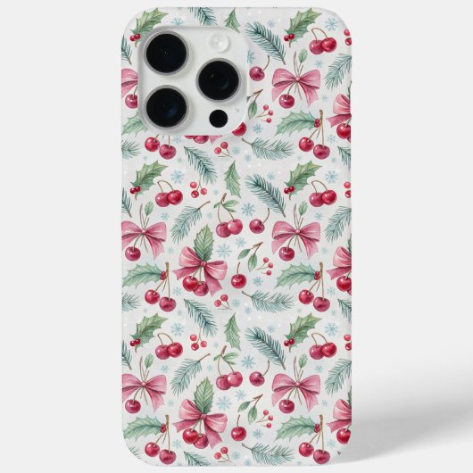 Cherry Christmas Case-Mate iPhone Case (Achterkant)