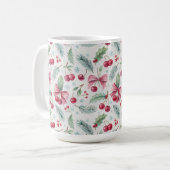 Cherry Christmas Koffiemok (Voorkant links)