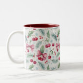 Cherry Christmas Tweekleurige Koffiemok (Links)
