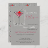 Cherry cocktail Een tini beetje Oudere doodle verj Kaart (Voorkant / Achterkant)