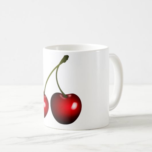 Cherry Coffee Mok uw kleuren (Voorkant rechts)