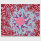 Cherry Cola Sunburst Cadeaupapier (Vlak)