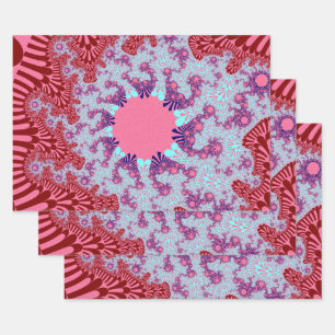 Cherry Cola Sunburst Inpakpapier Vel