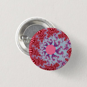Cherry Cola Sunburst Ronde Button 3,2 Cm
