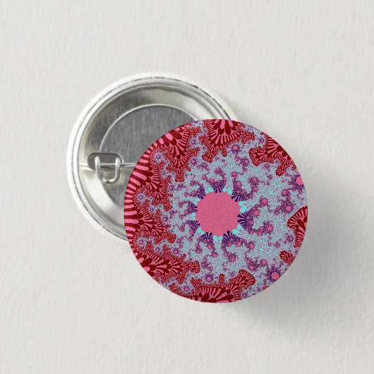 Cherry Cola Sunburst Ronde Button 3,2 Cm (Voorkant /achterkant)