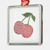 Cherry Complete Pi Metalen Ornament (Links)