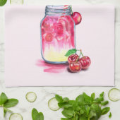Cherry Cool Drink Fruits Keukenhanddoek (Gevouwen)