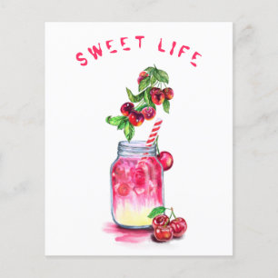 Cherry Cool Drink Zomer Cocktail Party Flyer