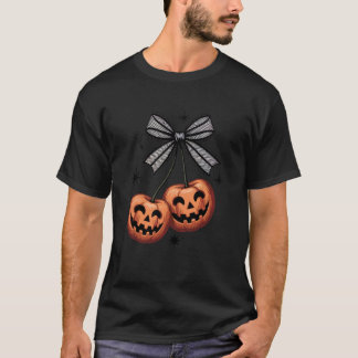 Cherry Coquette Enge Kersen Boog Klassieke Hallowe T-shirt