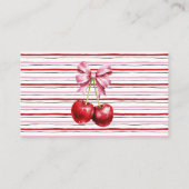 Cherry Coquette Hoeveel Snoepjes Douche Game Kaart Plaatskaartje (Achterkant)