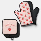 Cherry Coquette Ovenwant & Pannenlap Set (Voorkant / Achterkant)