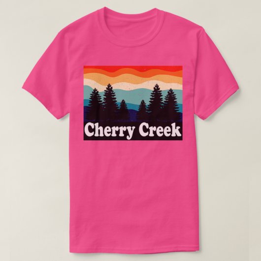 Cherry Creek Colorado Retro T-shirt (Design voorkant)