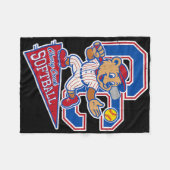 Cherry Creek High School Softll With Mascot  Fleece Deken (Voorkant (Horizontaal))