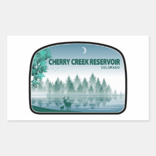 Cherry Creek Reservoir Colorado Deer Rechthoekige Sticker