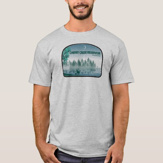 Cherry Creek Reservoir Colorado Deer T-shirt (Voorkant)