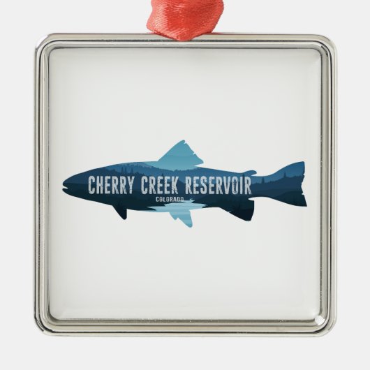 Cherry Creek Reservoir Colorado Fish Metalen Ornament (Voorkant)
