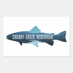 Cherry Creek Reservoir Colorado Fish Rechthoekige Sticker