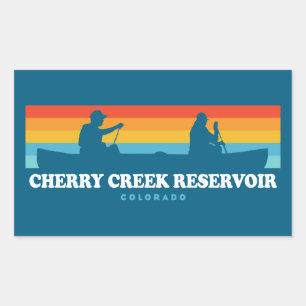 Cherry Creek Reservoir Colorado Kano Rechthoekige Sticker