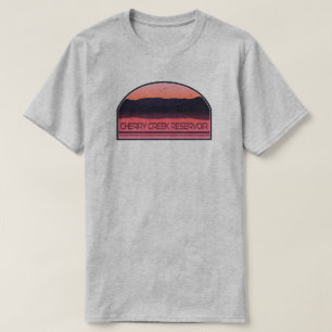 Cherry Creek Reservoir Colorado Red Sunrise T-shirt
