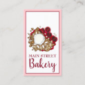 Cherry Crumble Cobbler Dessert Bakkerij Chef Visitekaartje (Voorkant)