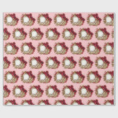 Cherry Crumble Cobbler Dessert Ice Cream Voedsel Cadeaupapier (Vlak)