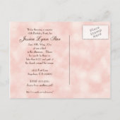 Cherry Cupcake 40e verjaardag Uitnodiging Briefkaart (Achterkant)