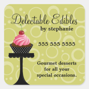 Cherry Cupcake Bakkerij Stickers